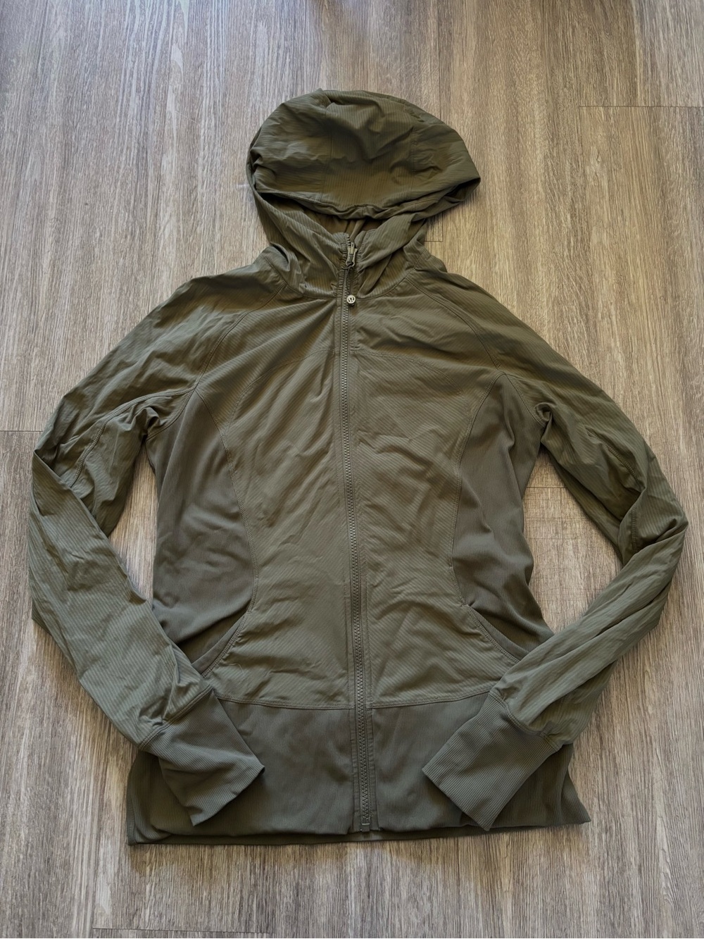 lululemon athletica Olive Hooded Lightweight Windbreaker